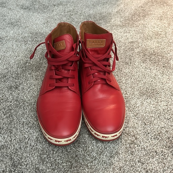 Red ballys in very good condition wore one time, out New Orleans hip hop store - Picture 3 of 4